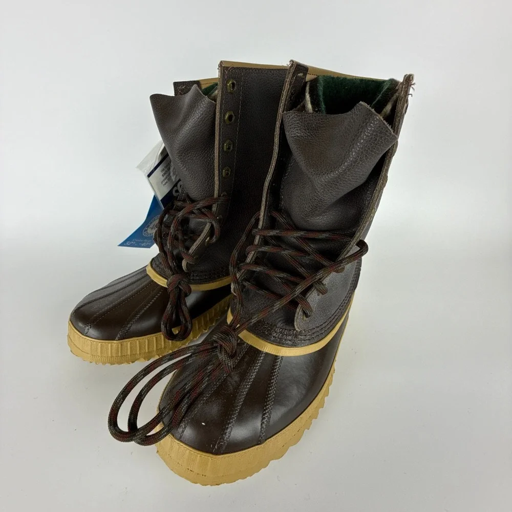 Vintage Sorel Caribou Winter Snow Boots‎ Mens 7 Arctic Pac Chocolate Canada New